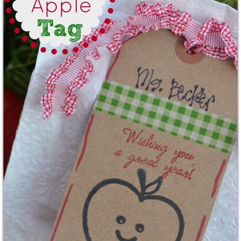 {Sweet Apple Tags} Gift Bag Idea