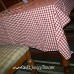 Easy Fix for a Table Cloth that is too long!