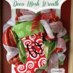 {Christmas Stocking} Deco Mesh Wreath