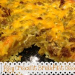 {Easy Crescent Breakfast Casserole}