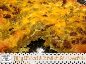 {Easy Crescent Breakfast Casserole} ~ {Country Charm} by Tracy