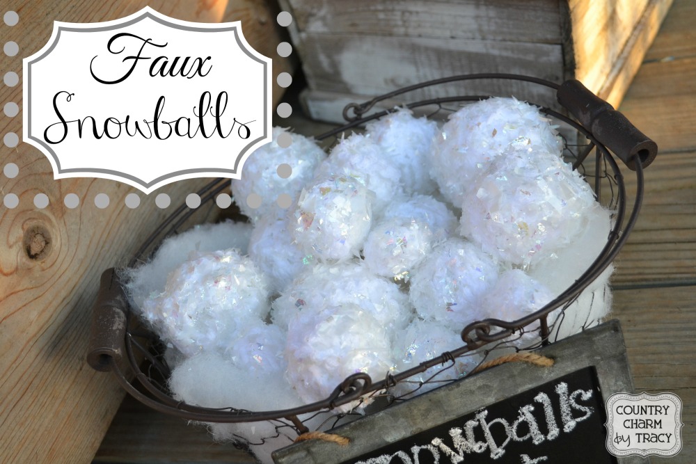 Faux Snowballs} ~ {Country Charm} by Tracy