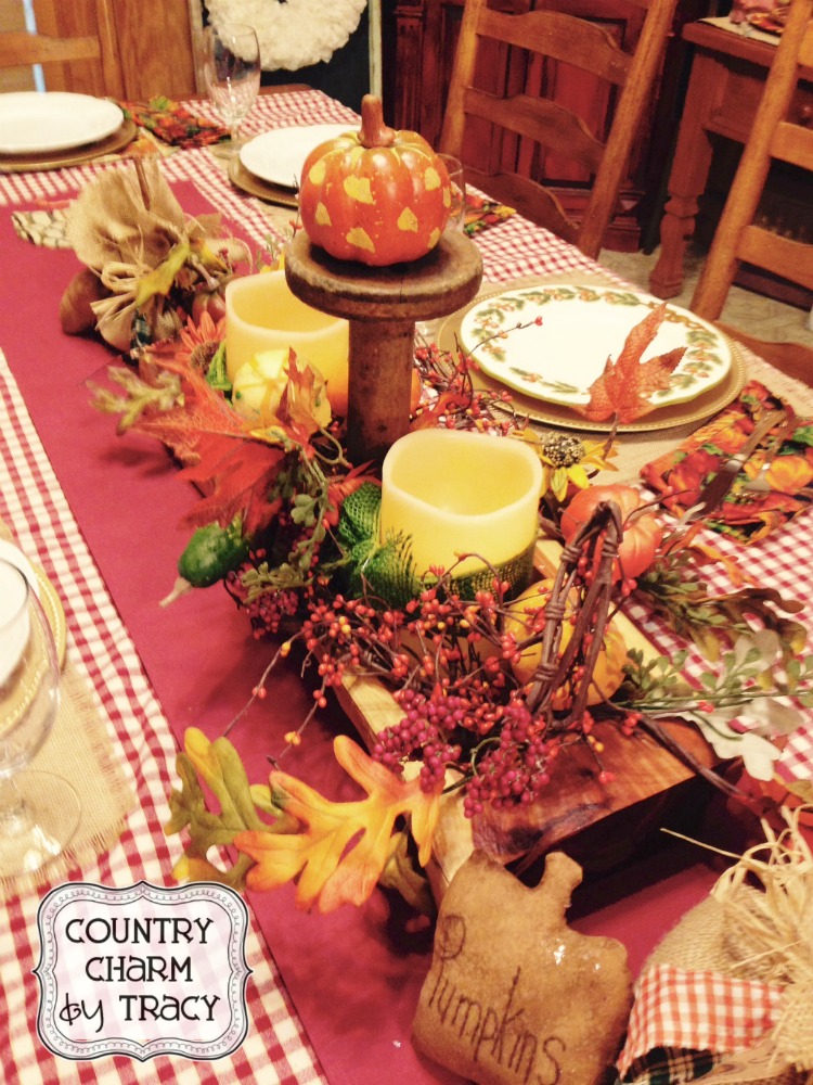 My Primitive Country Thanksgiving Decor 2014 ~ {Country Charm} by Tracy
