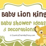 Baby Lion King Shower and Mini Diaper Cake Table Decoration Tutorial