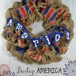 ♥ Burlap {America} Wreath