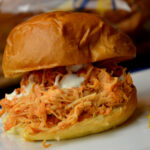 ♥ Crock Pot Buffalo Chicken Sandwiches