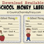 School Money Labels Download Available