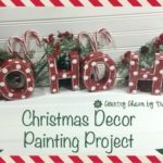 HO HO HO Paper Mache Christmas Handpainted Blocks