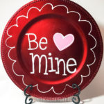 Be Mine Valentine Charger Decor {Inspired by Pinterest} with Video Tutorial