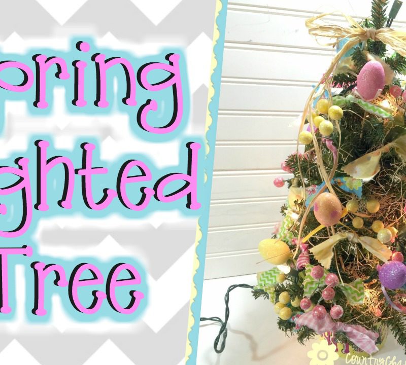 Spring Mini Lighted Tree | DIY How To Process with Video!