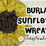 Burlap Sunflower Wreath