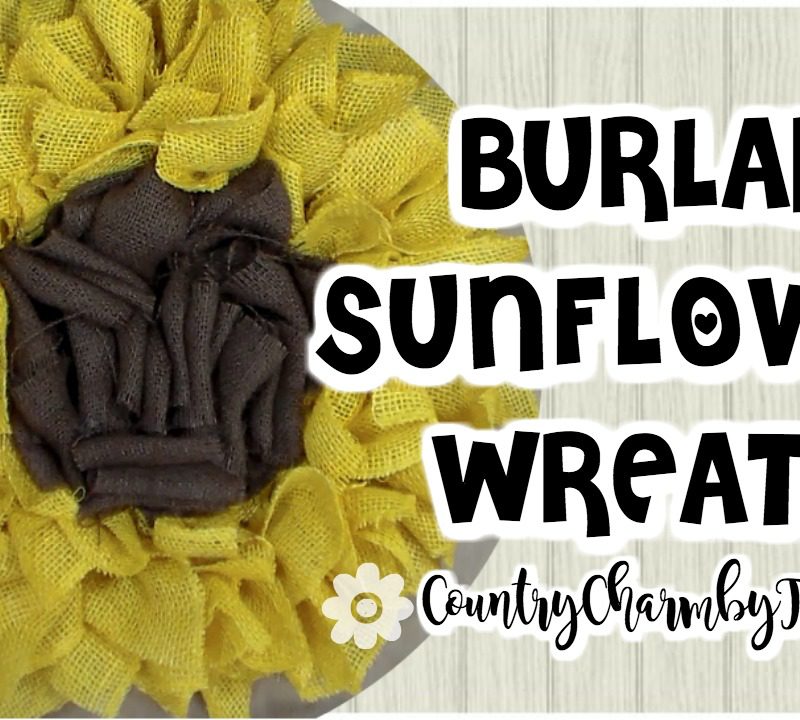 Burlap Sunflower Wreath