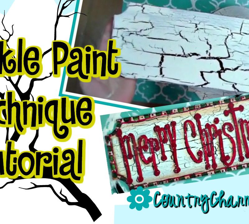 How to use the Crackle Paint Technique || Tutorial with Step by Step Video