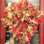 Country Valentine Heart Deco Mesh Wreath