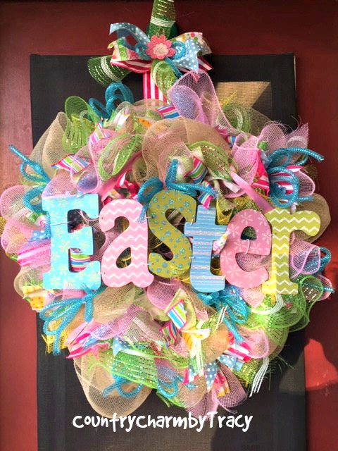 Easter Mesh Wreath Inspiration