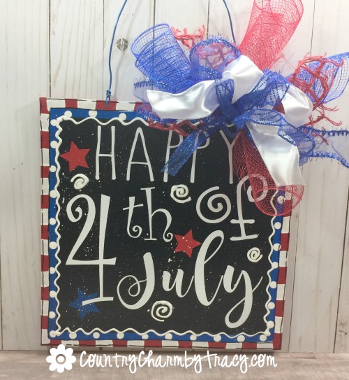 Happy 4th of July Handpainted Sign!
