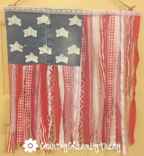 How to Make a Ribbon Flag | Patriotic Home Decor