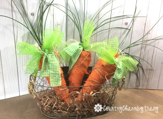 DOLLAR TREE DIY Burlap Carrots