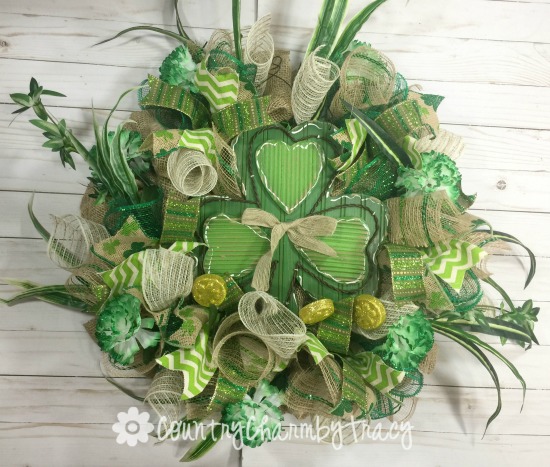 St. Patrick’s Day Burlap Wreath