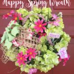 DOLLAR TREE Happy Spring Wreath / Small Space Wreath