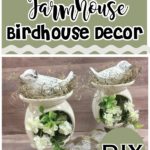 DOLLAR TREE Farmhouse Birdhouse Decor // New Glue Product