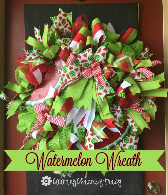 Watermelon Deco Mesh Wreath