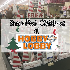 Sneak Peak Christmas at Hobby Lobby |  Shop with Me!