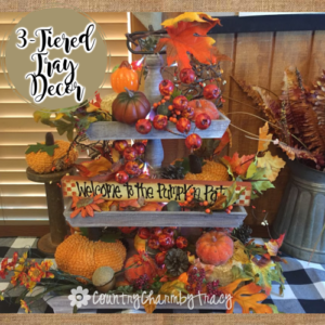 3-Tiered Tray Fall Inspiration ~ {Country Charm} by Tracy