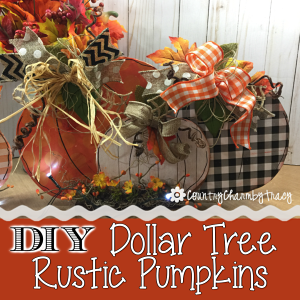 DIY Dollar Tree Rustic Pumpkins