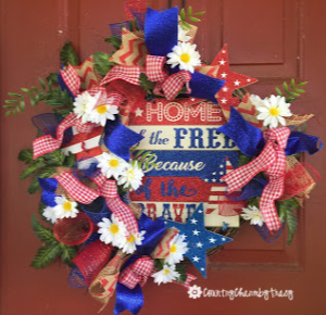 Patriotic Country Grapevine Wreath