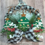 Farmhouse Rustic Christmas Wreath ~ Smaller Wreath for a Little Space