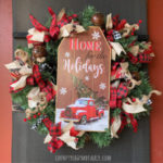 Rustic Red Truck Christmas Wreath
