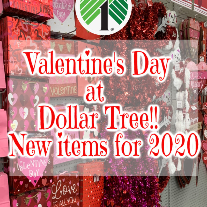 New Valentine Items at Dollar Tree Shop with Me and What I Got for Upcoming Projects!!