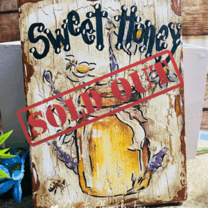 Sweet Honey Jar Shelf Sitter