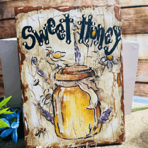 Sweet Honey Jar Shelf Sitter